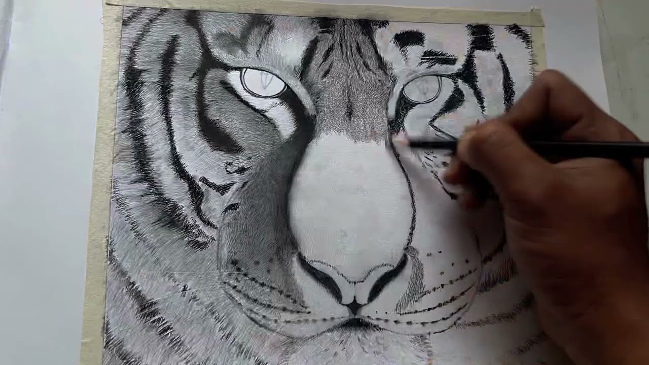 You could draw this. Using indentation technique for hyper-realistic sketch | Trailer video