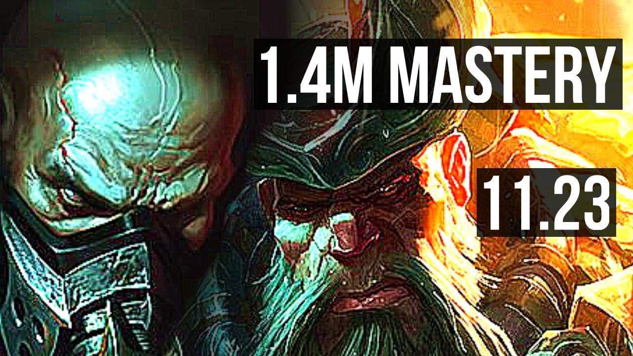 URGOT vs GANGPLANK (TOP) | 9/1/5, 1.4M mastery | BR Diamond | 11.23