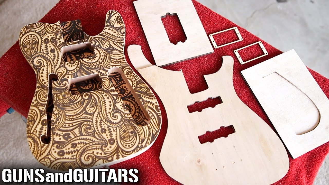 Building Custom Guitars the EASY WAY using the Ortur Laser Master 2 Pro for templates and engraving