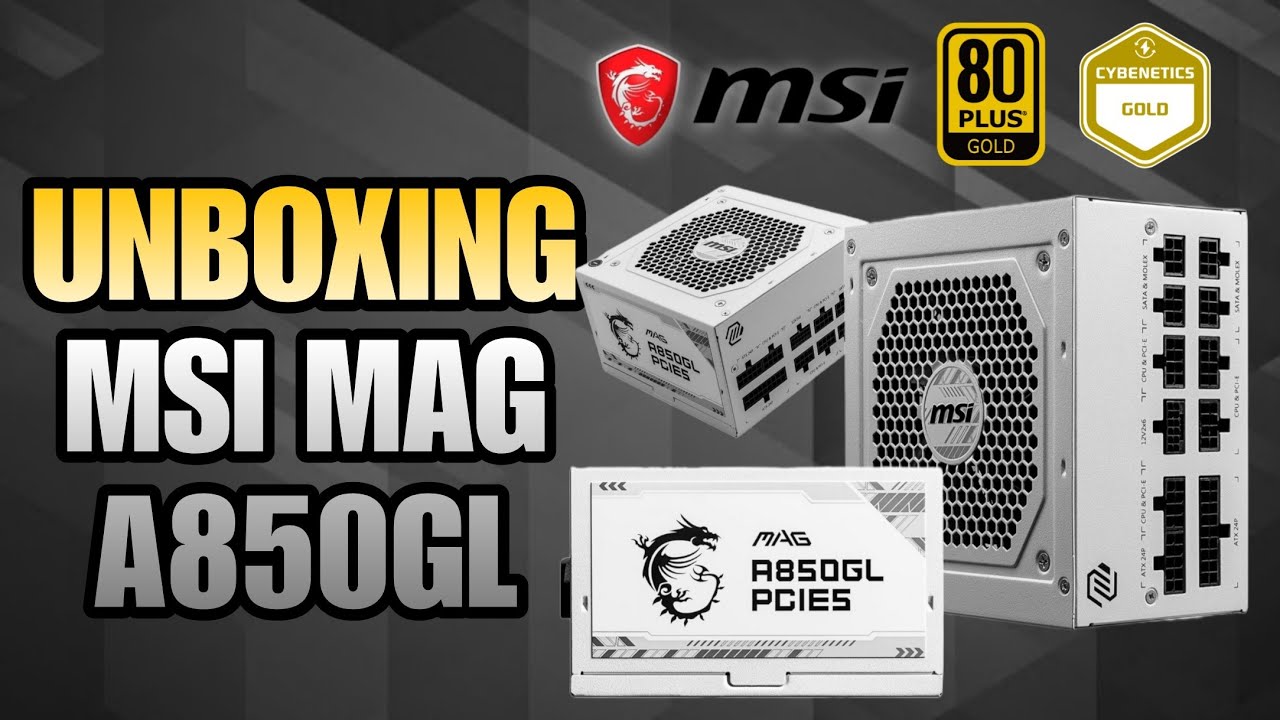 Fonte MSI MAG A850GL Full modular: Unboxing e Instala&ccedil;&atilde;o - Veja Como Montar!