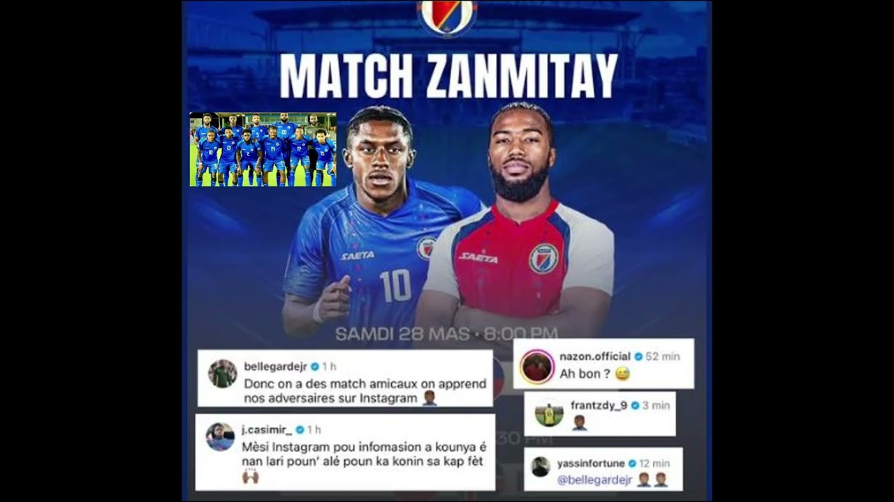 Grenadye yo sezi : Jwè yo aprann  2 match amikal yo sou Instagram !#haitifootball