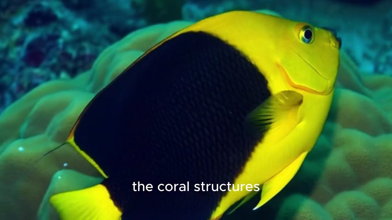 The Rock Beauty Angelfish(Holacanthus Tricolor)