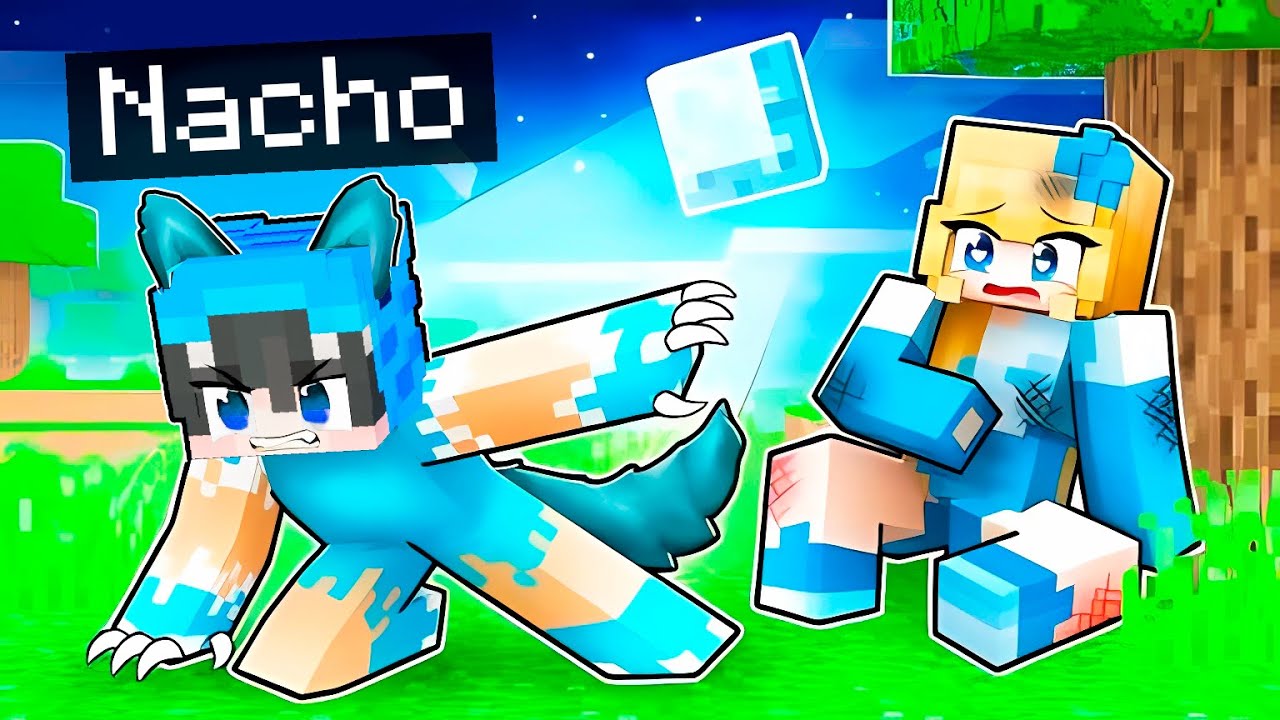Jugando como un Hombre LOBO PROTECTOR en Minecraft