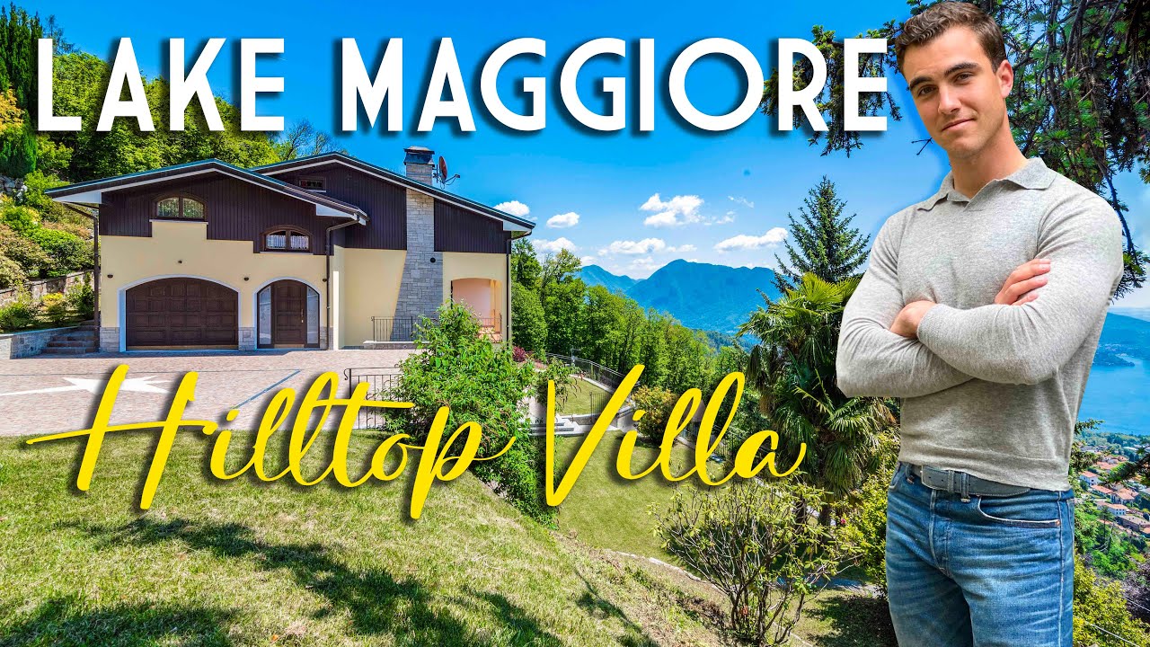 LUXURY VILLA FOR SALE WITH PANORAMIC VIEW OVER LAKE MAGGIORE