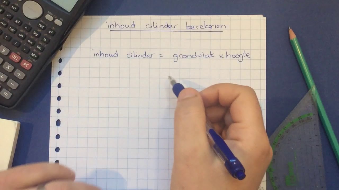 Inhoud cilinder berekenen