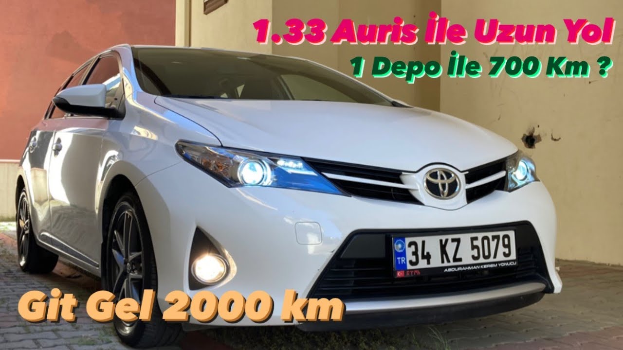 AURİS İLE UZUN YOL YAPTIM | NE KADAR YAKTI | BİR DEPO İLE 700 KM | 1.33 LİFE BENZİN | YAKIT TÜKETİM