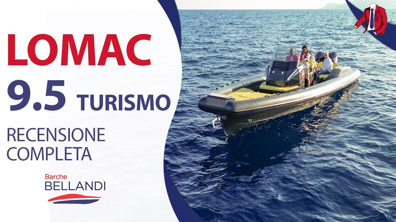 Anteprima Gommone LOMAC 9.5 turismo // Test di velocità e caratteristiche - Fiera di Cannes