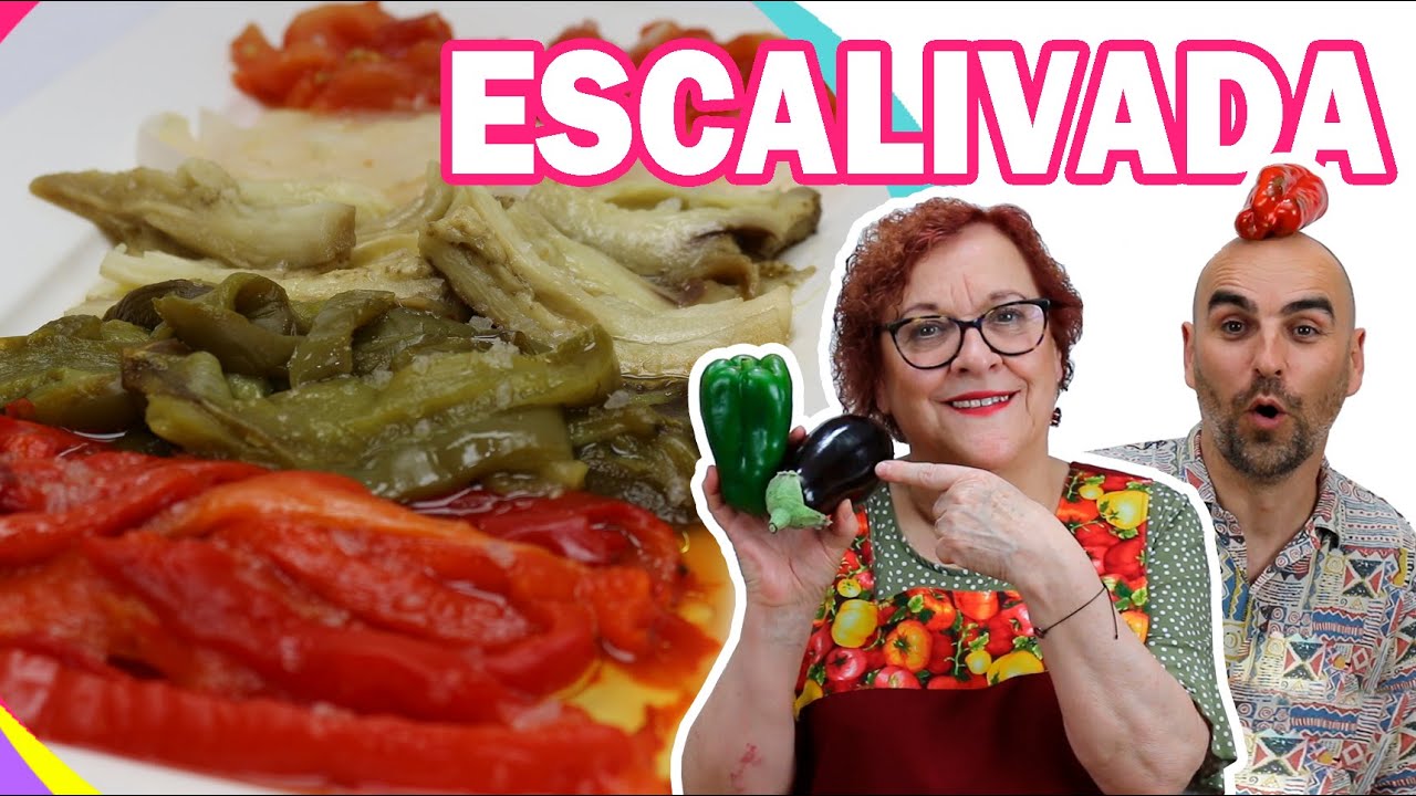 ESCALIVADA | Receta vegana | Pimiento, berenjena, cebolla, tomate al horno