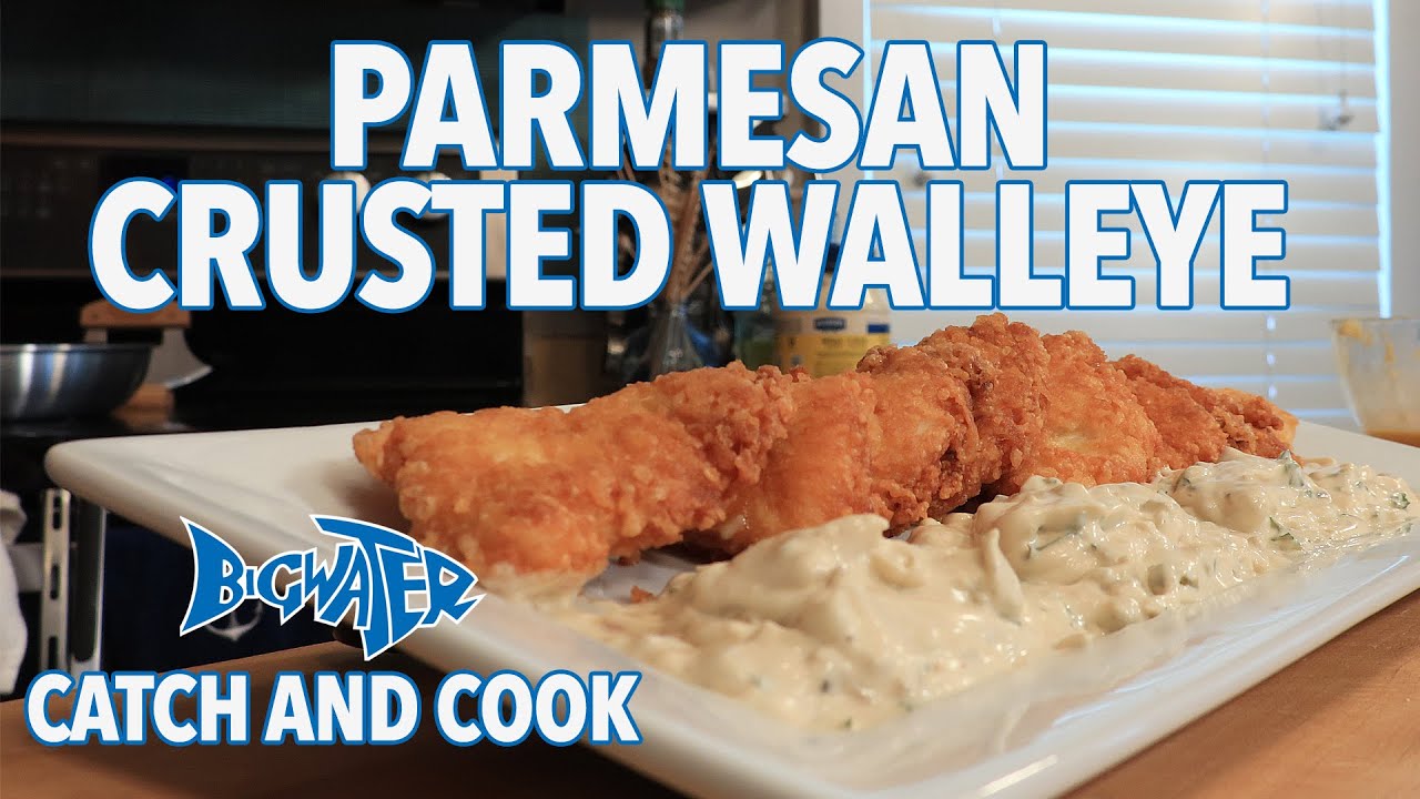 Parmesan Crusted Walleye Nuggets Recipe - Bigwater Catch and Cook Fish Recipes