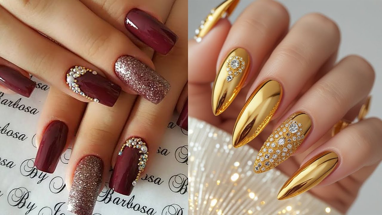Trendy Nail Polish Ideas For Ladies Nail Inspo Maroon Nail Art Designs Mastering Winter Manicures 👌