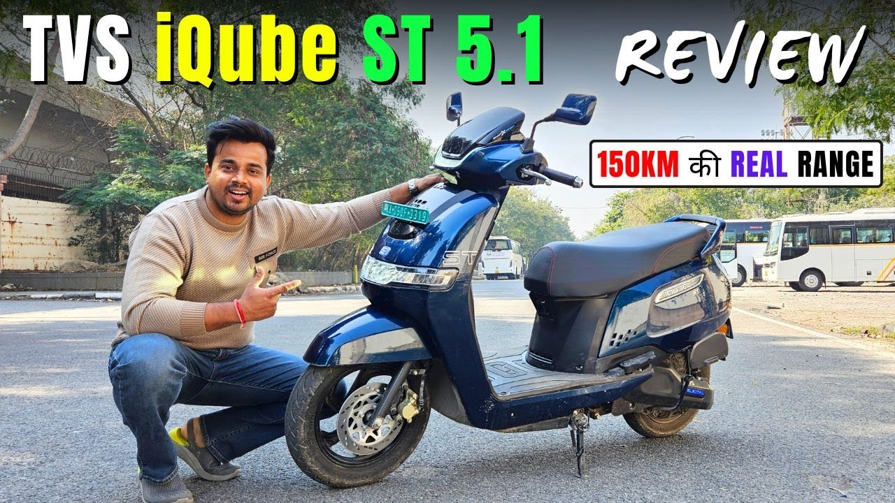 Tvs iQube ST17 Top Model Review - 5.1Kwh Battery Pack | 150KM Range | 2025 Tvs Icube Electric