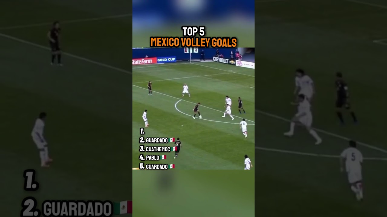 Top 5 Mexico Volleys That Hit Top Bins 🇲🇽💥⚽ #Shorts