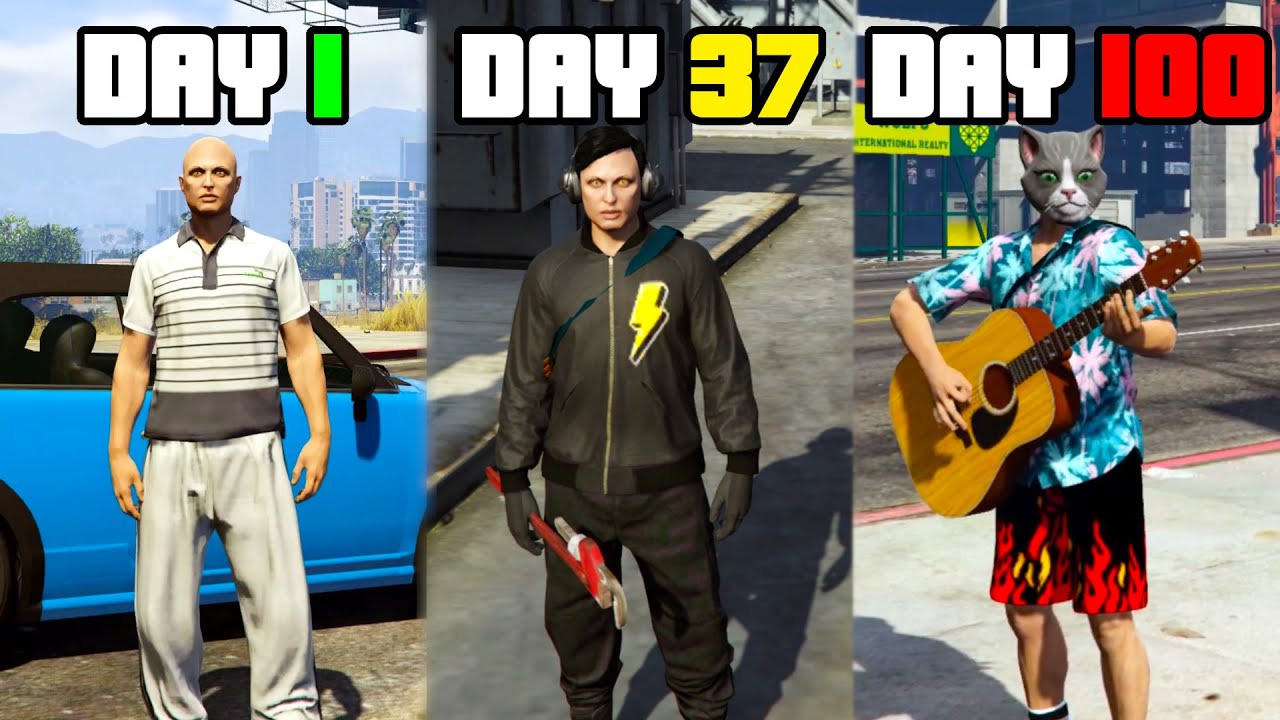 I Spent 100 Days on GTA 5 Grand RP Server and Here's What Happened