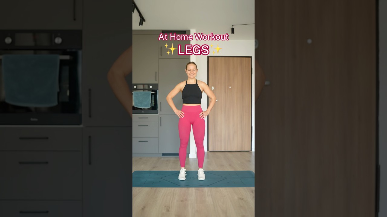 Get stronger legs & glutes at home!🔥 (no equipment) 