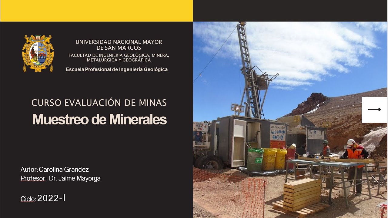 Muestreo de minerales