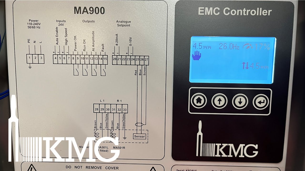 How to tune a Vibratory Conveyor | MA900 EMC2 | KMG Systems