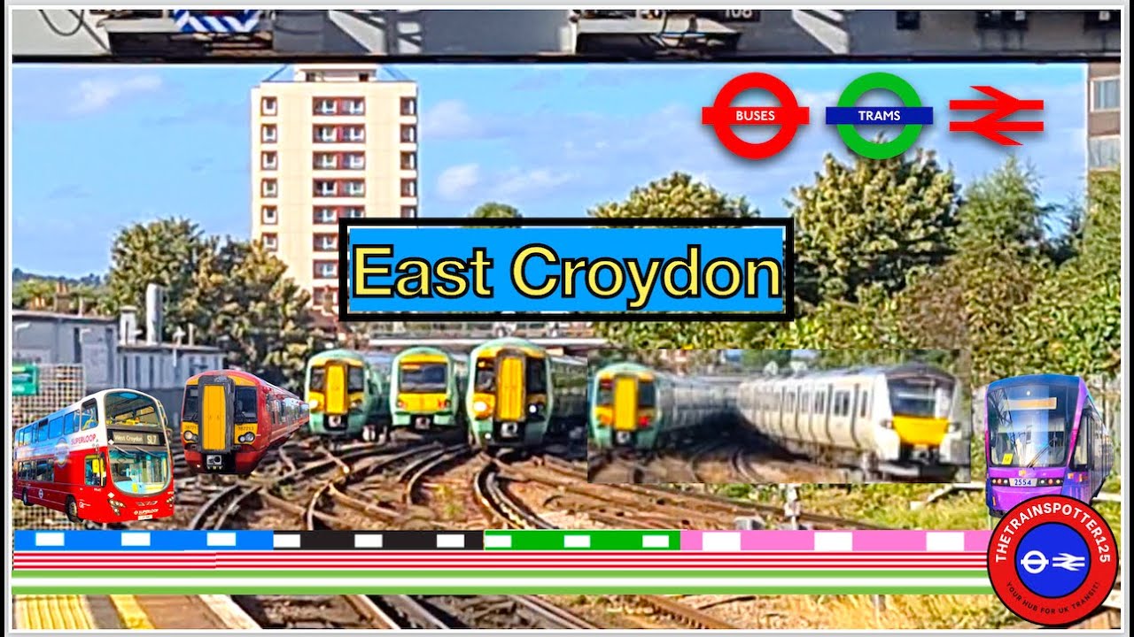 Trains, Buses & Trams at East Croydon Station [ECR] - BML (19/08/2023)