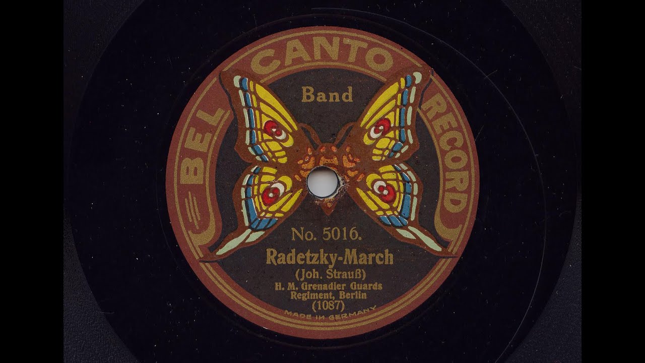 H M  Grenadier Guards 'Radetzky March' Original Acoustic 1911 Recording