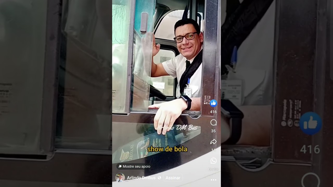 Motorista S&eacute;rgio Pinheiro Saindo do Ponto de Apoio Gontijo e Governador Valadares