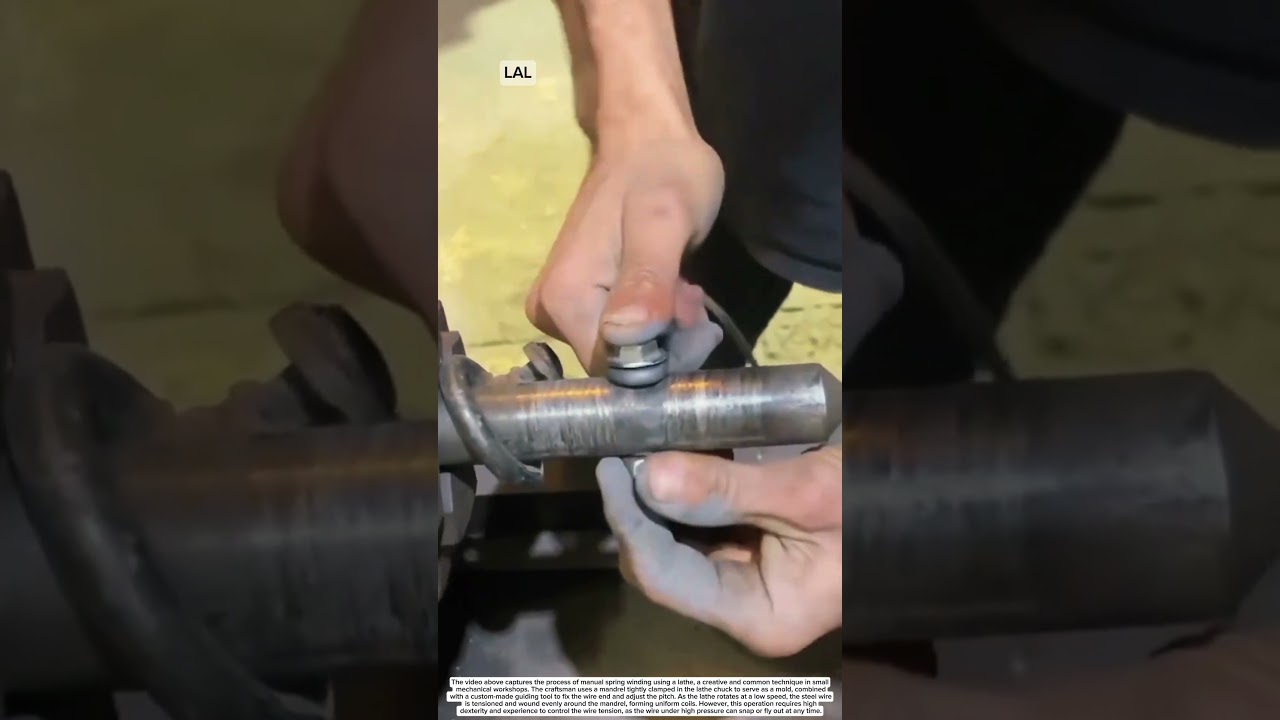 The Process of Making Coil Springs Using a Lathe