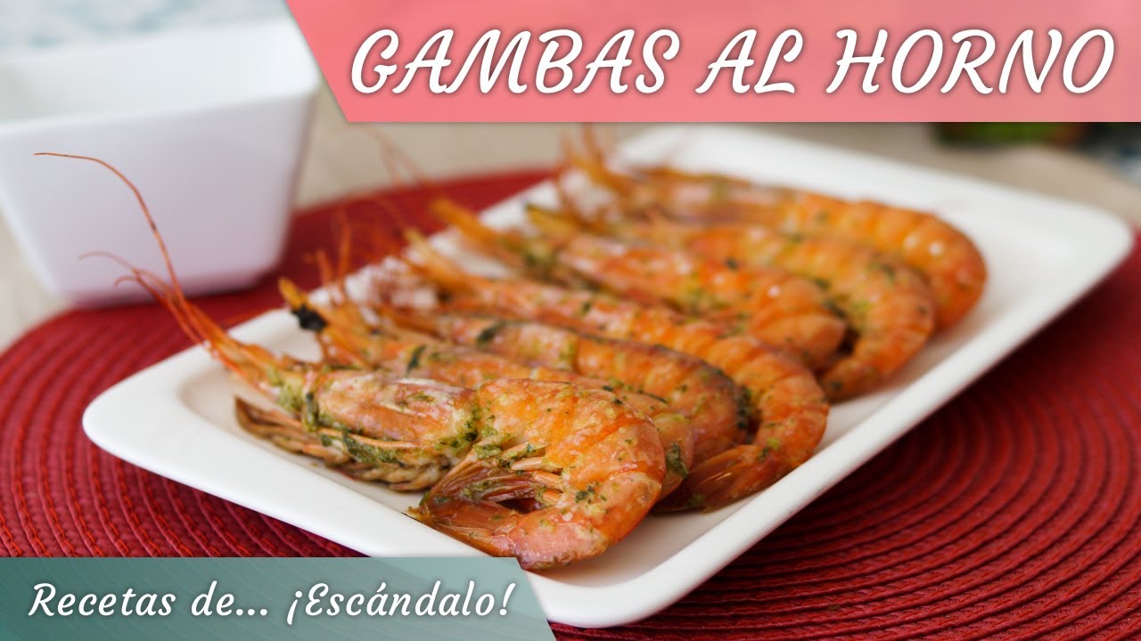 GAMBAS AL HORNO en su punto y súper jugosas, SIN OLOR al cocinarlas