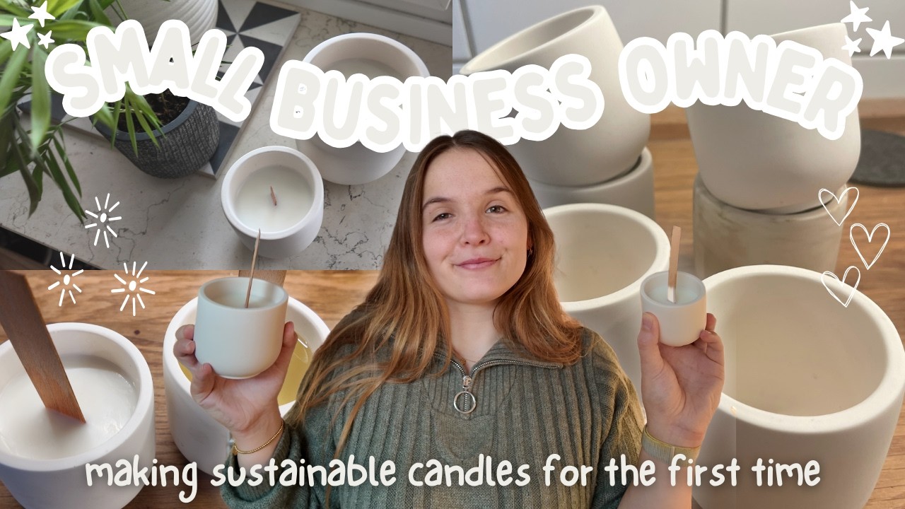 Testing new products for my small business🐻 making sustainable scented candles🌟 Project Ideas