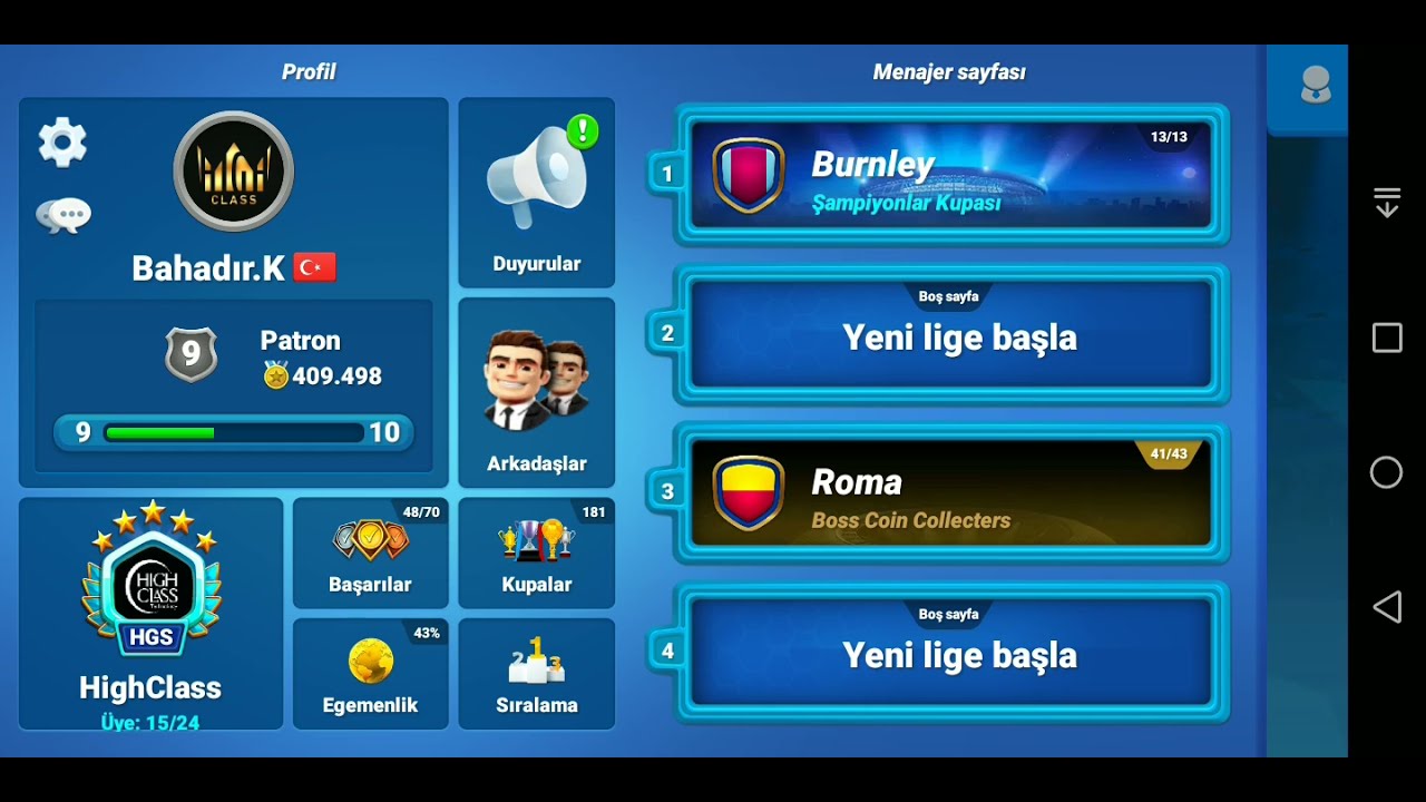 OSM - Şampiyonlar Kupası Grup Aşamam