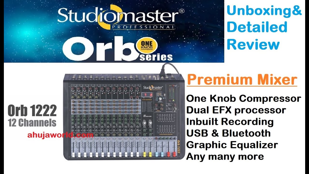 [Tamil version] Studiomaster ORB 1222 premium mixer unboxing and detailed review