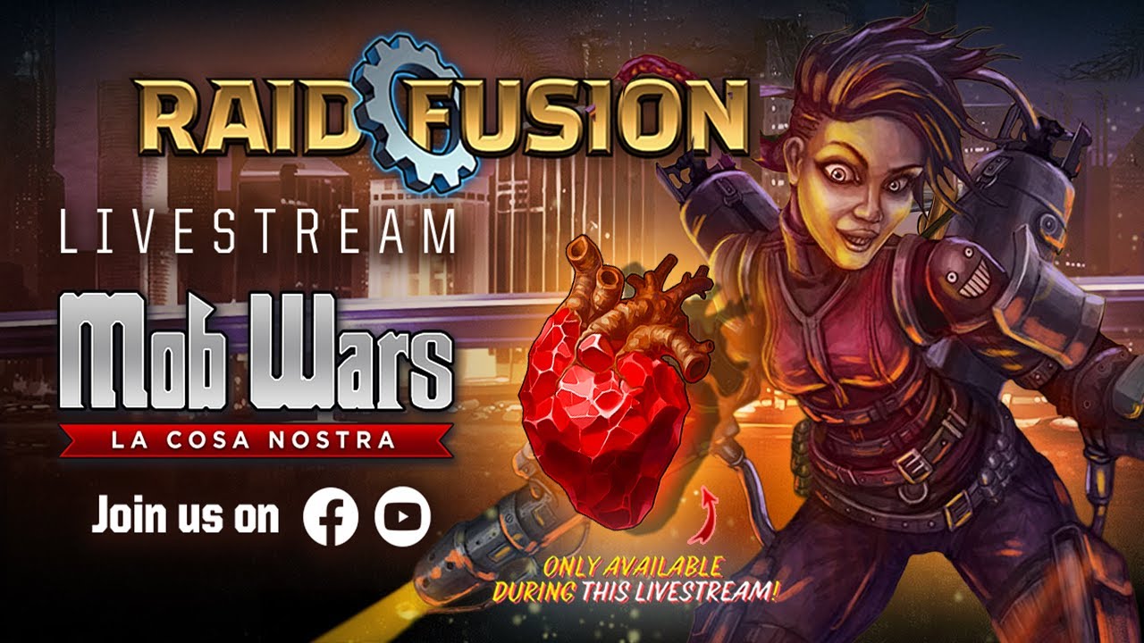 Mob Wars: LCN 🌇 Raid Fusion ✨ February Livestream & Giveaway 🎁