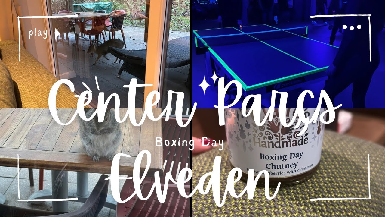 CENTER PARCS ELVEDEN FOREST BOXING DAY | Badminton | Table Tennis| Little walk around |