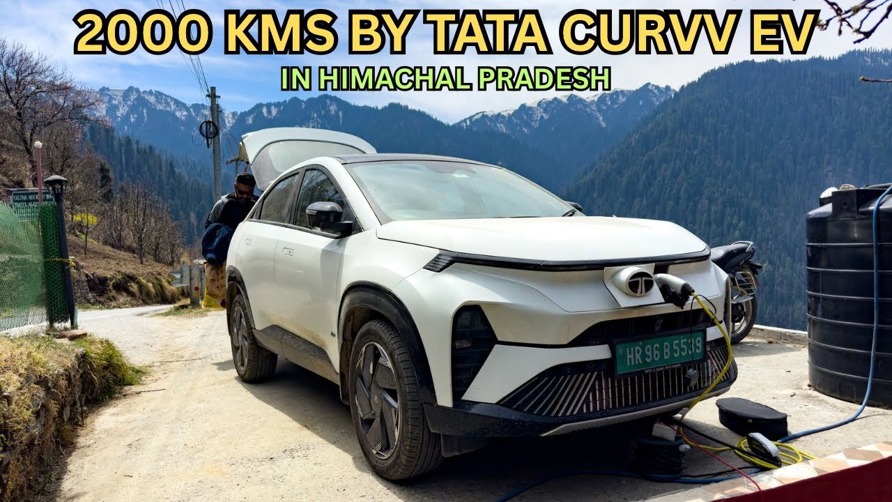 Delhi to Shimla by Tata curvv ev | 2000 kms Himachal Pradesh road trip by Curvv ev | Va trails