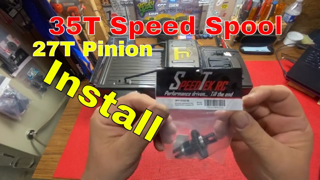 Installing the SpeedTek RC Speed Spool into the HPI Maverick Quantum R Flux
