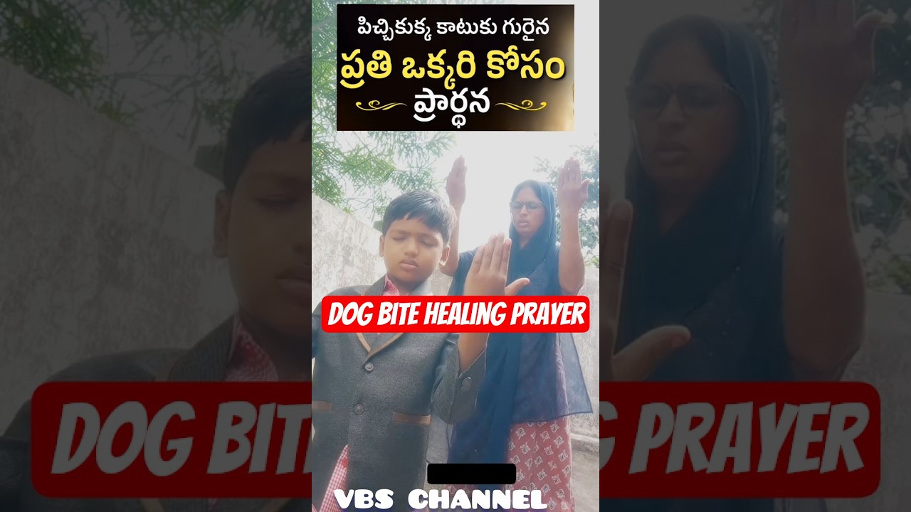 పిచ్చికుక్క కాటుకు గురై చికిత్స పొందుతున్న వారికి స్వస్థత కలగాలని మనమందరం కలిసి ప్రార్థిద్దాం#prayer