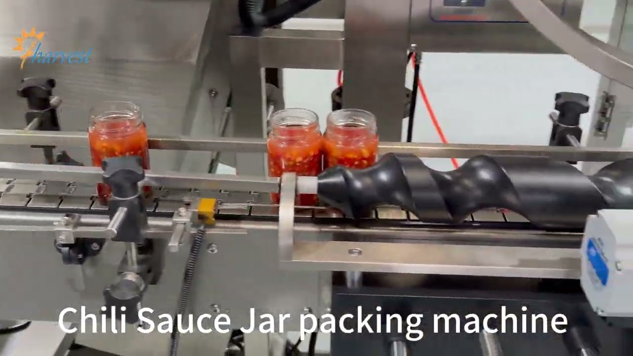 Chili Sauce Glass Jar Packing Machine Line , Sauce Filling Machine,Oil Filling Machine,Vacuum Capper