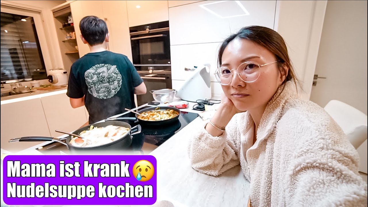 Mama ist krank 😭 Sohn kümmert sich | Nudelsuppe kochen | Mamiseelen