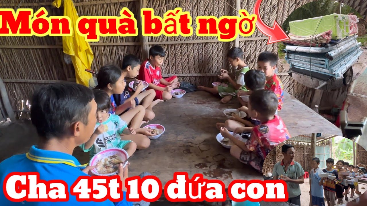Độc lạ ngôi nhà đông con nhất Kiên Giang Cha 45t mà tới 10 đứa con