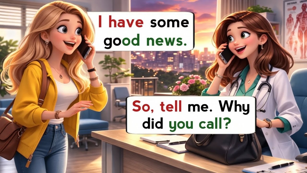Daily English Conversation for Beginners | Doctor Meets Her School Best Friend as a Patient ✅