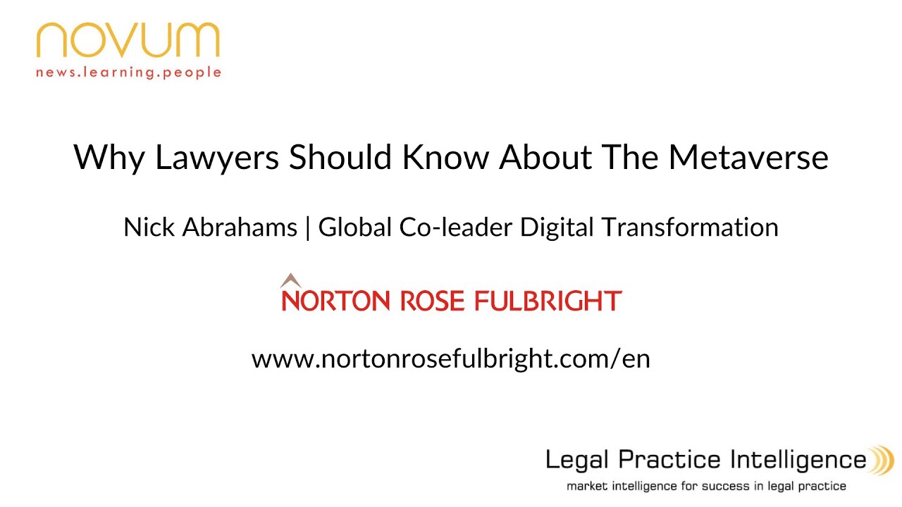 Why Lawyers Should Know About the Metaverse | Nick Abrahams