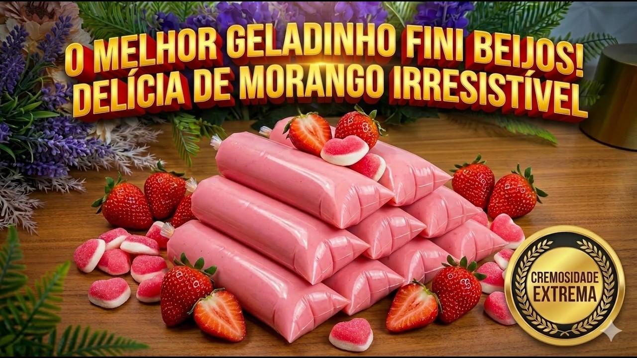 RECEITA PARA INICIANTES: Geladinho de Fini Beijos (O Sabor que as Crianças Amam!)