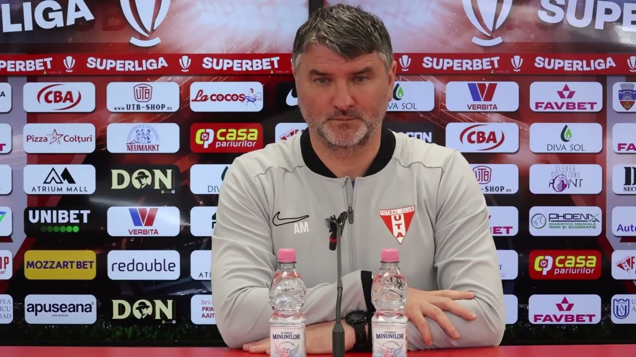 #FCSBvUTA | Conferința de presă alături de Adrian Mihalcea, antrenorul principal al echipei noastre.
