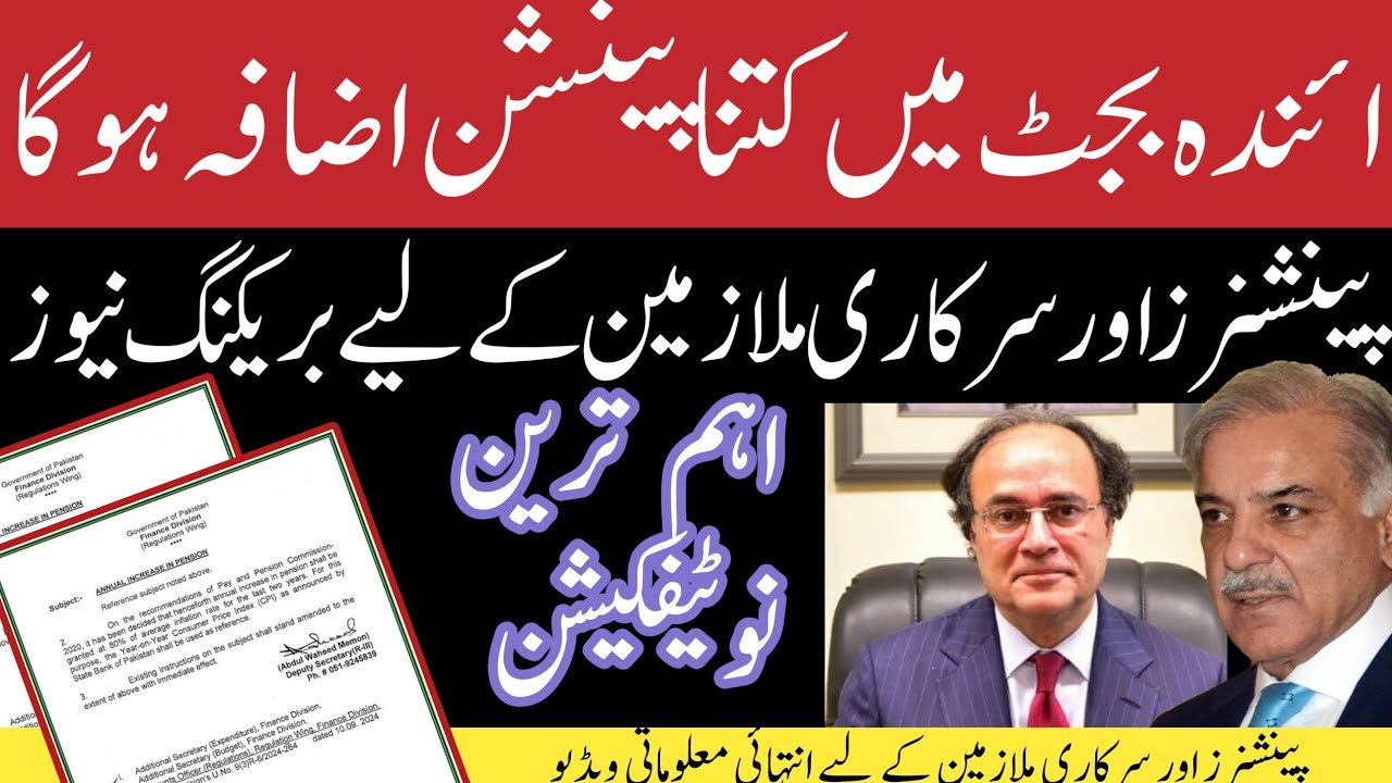 Pension increase in budget || How pension will increase in budget 2025