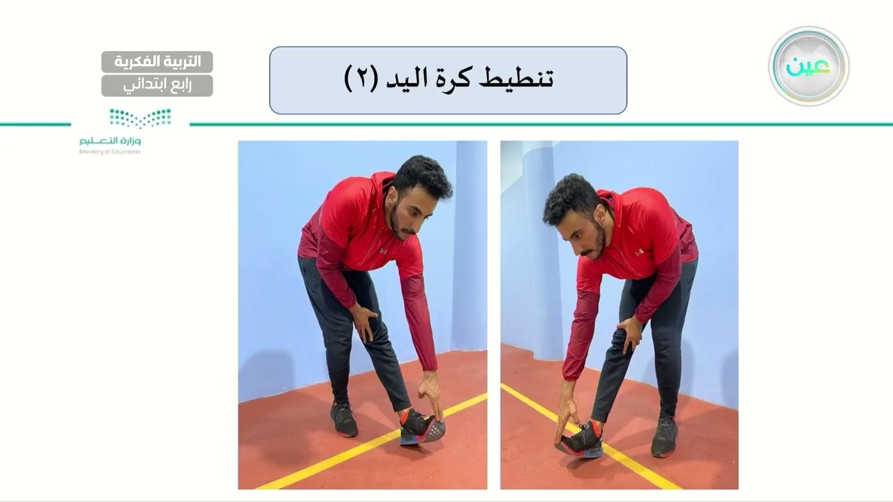 تنطيط كرة اليد (2) - تربية بدنية - رابع ابتدائي فكري 4