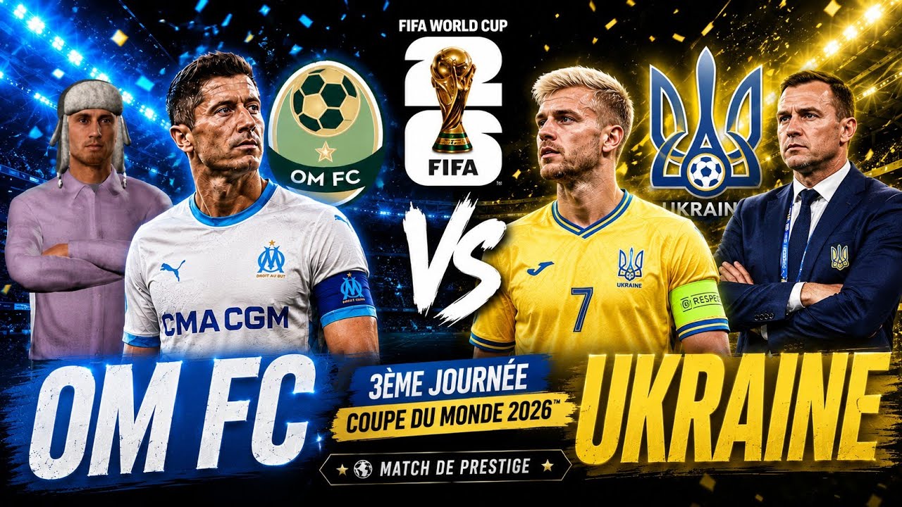 🔥 DERNI&Egrave;RE BATAILLE DU GROUPE ! OM FC 🇫🇷 vs UKRAINE 🇺🇦 | 3ᵉ JOURN&Eacute;E | WORLD CUP 2026 🏆