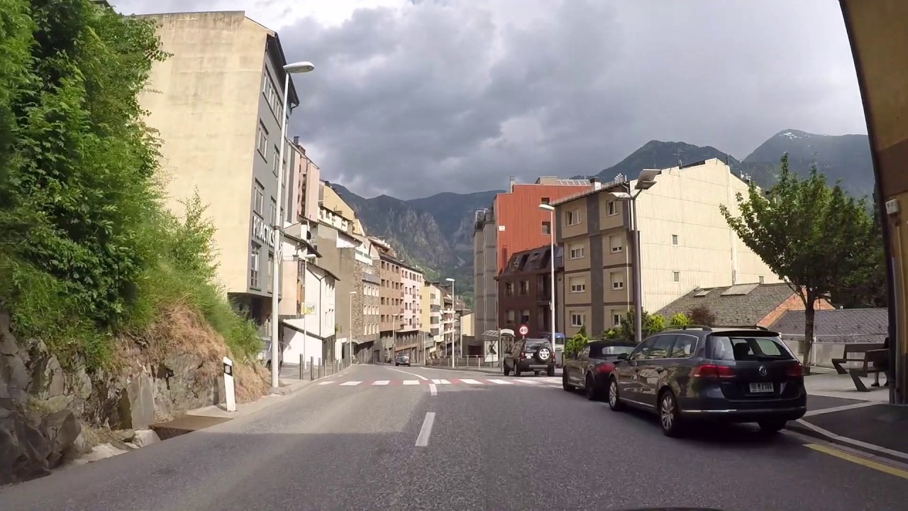 Andorre Route La Massana Andorre la vieille, Gopro / Andorra Road La Massana Andorra the Old