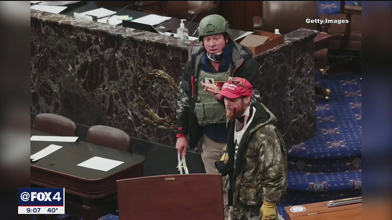 Air Force veteran identified as Capitol rioter carrying zip ties on Senate floor