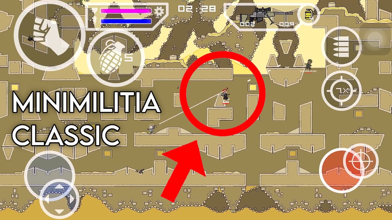 Mini Militia Classic: Безумные профессиональные навыки и серии убийств | Снайпер ближнего боя 😱🔥!!