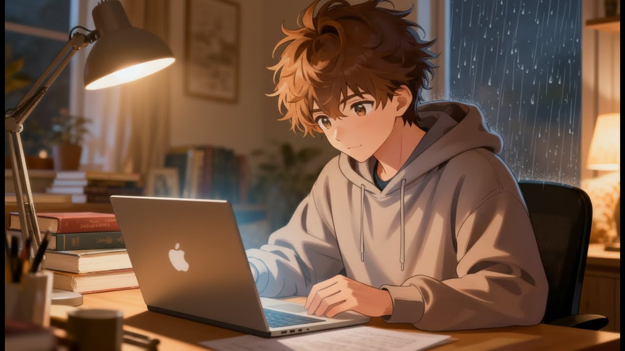 Rainy Night Study Lofi — Deep Focus Beats for Laptop Sessions