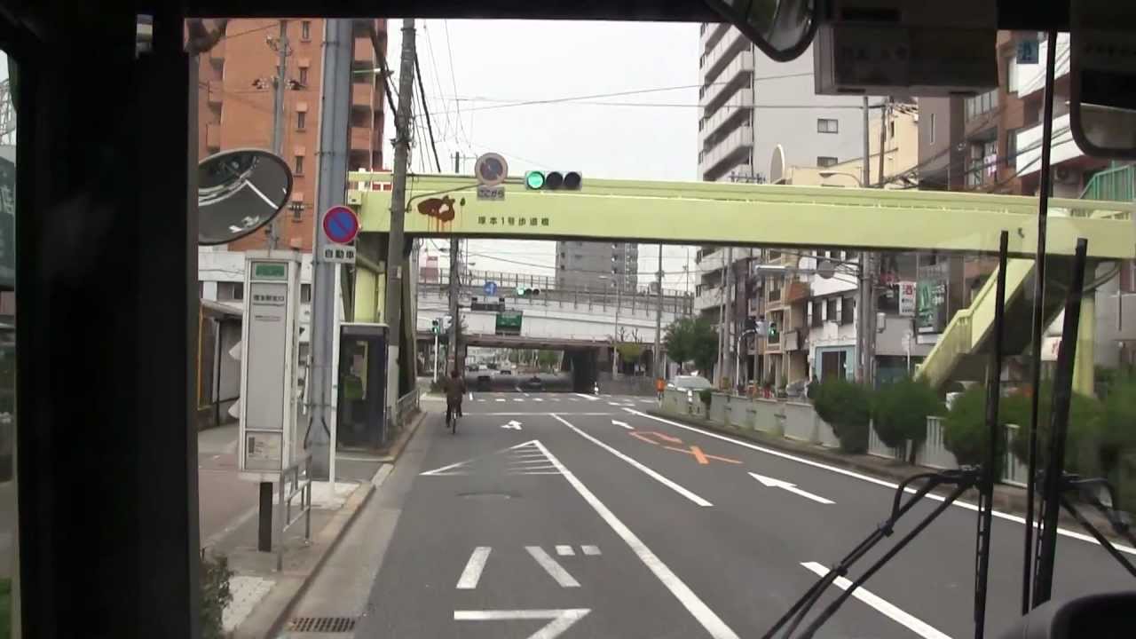 大阪市営バス 93系統 前面展望 井高野車庫前～十三～歌島橋バスターミナル