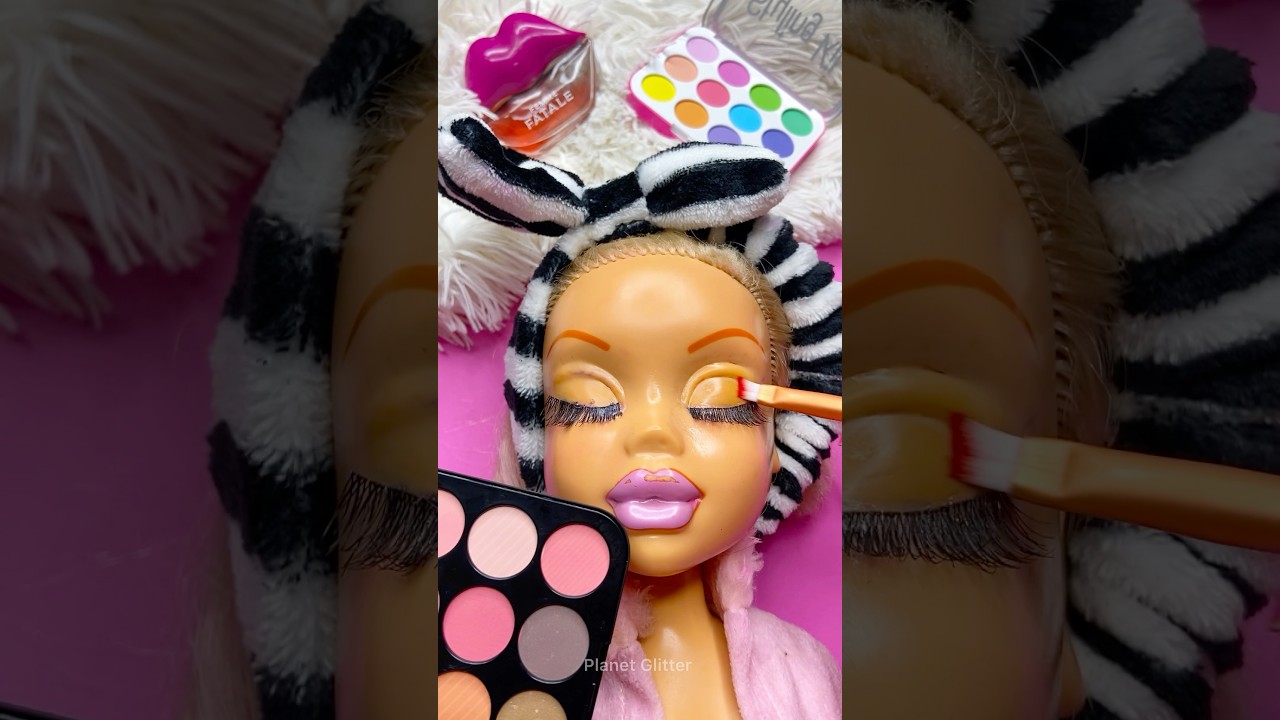 ASMR Satisfying with Unboxing & Review Mannequin Makeup Skincare Sounds Video Fast Eyeshadow ☆