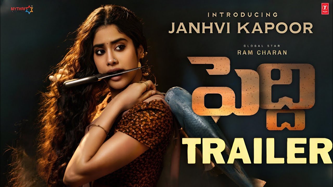Peddi Janhvi Kapoor Look Teaser | Ram Charan Peddi Trailer | Buchi Babu Sana